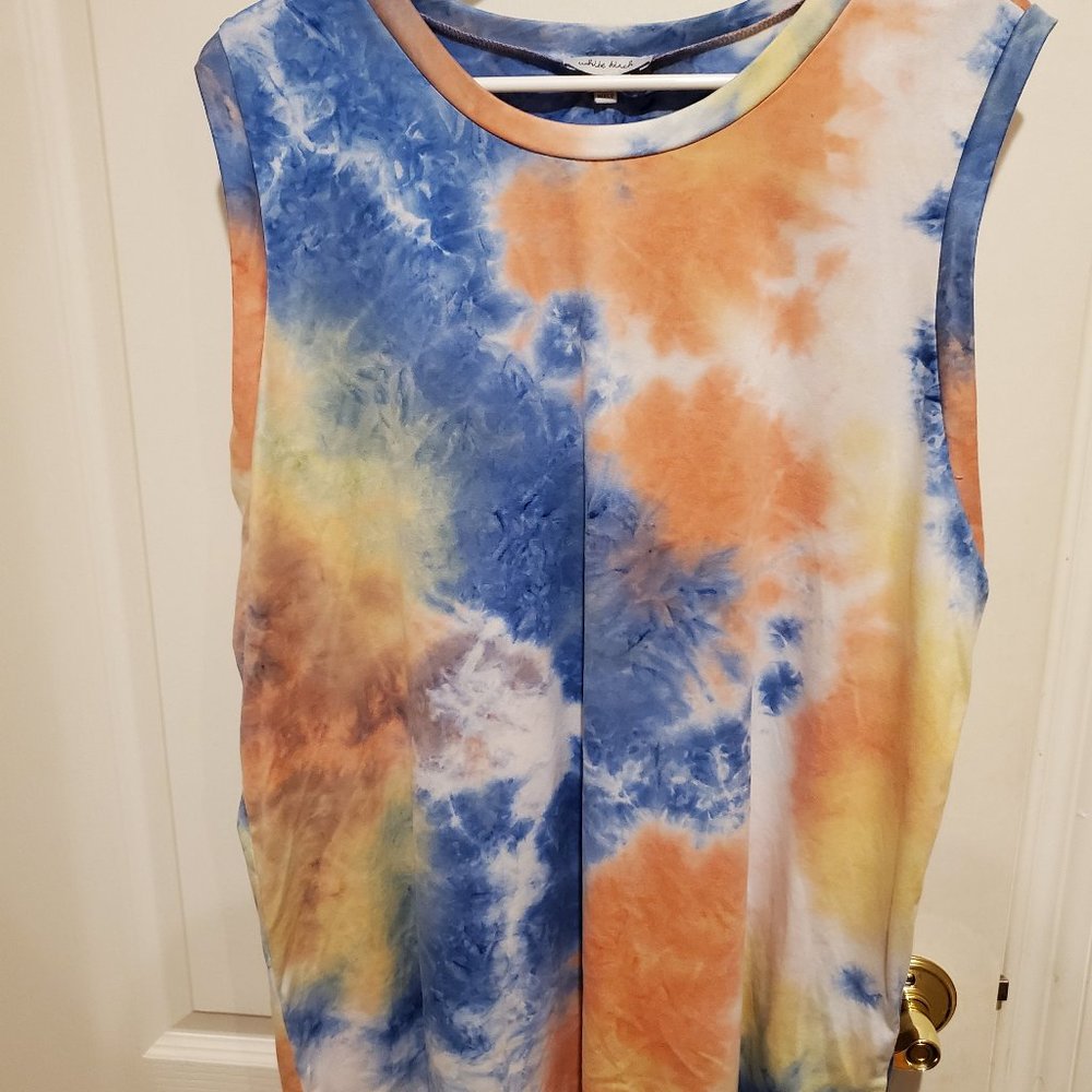 White Birch Tie Dye Tank Top